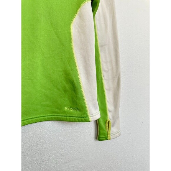 Patagonia Capilene 4 Expedition Quarterzip Thermal Green White Women's Small - Picture 5 of 9